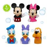 Mickey & Friends 6 Piece Bath Squirter Bucket Set. Bath Toys for Baby and Toddlers, Includes Organizer Bucket with Drainage to Store Your Bath time Water Toys. - Retail: $22