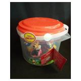Mickey & Friends 6 Piece Bath Squirter Bucket Set. Bath Toys for Baby and Toddlers, Includes Organizer Bucket with Drainage to Store Your Bath time Water Toys. - Retail: $22