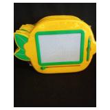 6 Vintage Yellow and Green Mini Magnetic Drawing Board - Retail: $8