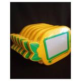 6 Vintage Yellow and Green Mini Magnetic Drawing Board - Retail: $8