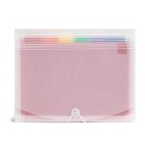 Smead Desktop Poly Expanding File Folder Organizer, Accordion File, Paper Document Storage, 24 Pockets, Flap and Cord Closure, Letter Size (70897) - Retail: $15