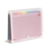 Smead Desktop Poly Expanding File Folder Organizer, Accordion File, Paper Document Storage, 24 Pockets, Flap and Cord Closure, Letter Size (70897) - Retail: $15