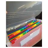 Smead Desktop Poly Expanding File Folder Organizer, Accordion File, Paper Document Storage, 24 Pockets, Flap and Cord Closure, Letter Size (70897) - Retail: $15