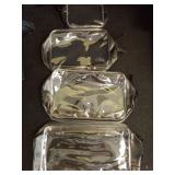Ovenot 4 Pcs Clear Makeup Bags with Zipper, Makeup Cosmetic Bag for Women Men, Makeup Bag for Travel, Bathroom - Retail: $13
