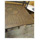 Modern Counter Height Dining Table with Storage Shelf - Retail: $299