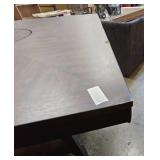 Modern Counter Height Dining Table with Storage Shelf - Retail: $299