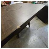 Modern Counter Height Dining Table with Storage Shelf - Retail: $299