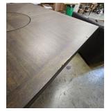 Modern Counter Height Dining Table with Storage Shelf - Retail: $299