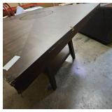 Modern Counter Height Dining Table with Storage Shelf - Retail: $299