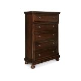 Traditional 5-Drawer Chest in Dark Brown - Retail: $599