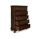 Traditional 5-Drawer Chest in Dark Brown - Retail: $599