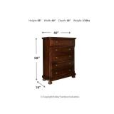 Traditional 5-Drawer Chest in Dark Brown - Retail: $599