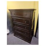 Traditional 5-Drawer Chest in Dark Brown - Retail: $599