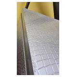 Modern Crocodile Textured 5-Drawer Chest - Retail: $599