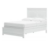 Ashley Furniture White Full Panel Headboard/Footboard Set - Retail: $199