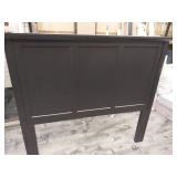 Grace Panel Headboard in Raven, Queen and a basic coordinating footboard  - Retail: $900