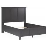 Grace Panel Headboard in Raven, Queen and a basic coordinating footboard  - Retail: $900