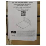 Kent Metal King Bed with Poly Deck - Retail: $1,000