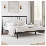 Kent Metal King Bed with Poly Deck - Retail: $1,000