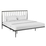 Kent Metal King Bed with Poly Deck - Retail: $1,000