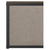 Modern Platform Bed Frame with Upholstered Headboard - Retail: $299