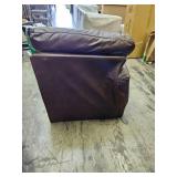 Modern Brown Leather Sectional Chaise - Retail: $599