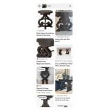 2 Ornate Split Lyre Pedestal Table Base- Retail: $300