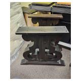 2 Ornate Split Lyre Pedestal Table Base- Retail: $300