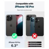 OCASE for iPhone 16 Pro Case Detachable Wallet Case with Card Holder, 2 in 1 Pu Leather Flip Folio with RFID Blocking Stand Wrist Strap Shockproof Phone Cover 6.3 Inch 2024, Blue