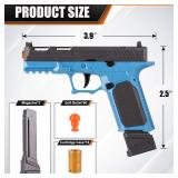 Toy Gun, Soft Bullet Pistol Toy, Toy Foam Blaster with 40 Soft Bullets, Shell Ejecting Toy Gun, Shooting Game Educational Toys for Boys & Girls Age 8+ (Blue)