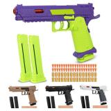 Toy Gun, Soft Bullet Toys Gun for Boys, Toy Foam Blaster with 40 Soft Bullets, Empty Shell Ejecting Toy Gun Pistol, Christmas Birthday Gifts for Boys & Girls Age 8+ (Sand Color)