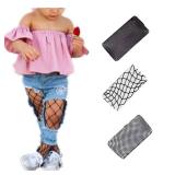 3 Pairs Kids Little Girls Fishnet Stockings Hollow Out Pantyhose Mesh Socks Tights Fashion Footed Leggings (Assorted 3 Pairs-Black,One Size)