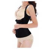 URSEXYLY Maternity Support Belt Postpartum Waist Trainer Shapewear Recovery Waist Cincher Black