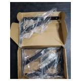 3 Pack L8 x H 6 Black Heavy Duty Shelf Brackets with Screws Metal Shelf Brackets Shelf Support Angle Brackets for Shelves L Brackets Heavy Duty Floating Shelf