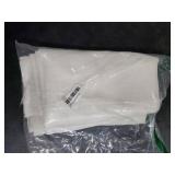 RYB HOME Semi Sheer Curtain 102 inches Long, White Light Filtering Half Privacy Window Curtains & Drapes for Bedroom Living Room, White, W 52 x L 102  1 Panel