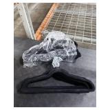 Black Velvet Hangers Bulk Pack