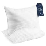 Beckham Hotel Collection Bed Pillows Standard/Queen Size Set of 2 - Original Down Alternative Pillow for Sleeping - Bedding for Back, Stomach or Side Sleepers
