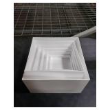 Buffet Risers, Food Display Risers for Party, White Acrylic Risers Display Stand for Buffet Table, Catering Displays for Dessert, Cube Box Nesting Riser with Hollow Bottoms (5x6x7x8x9x10 6 PCS)