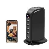 Musoumars Hidden Camera USB Charger Video Recorder WiFi USB Hub 1080P HD Wireless Security Cameras Indoor Nanny Cam with Motion Detection for Home Office Video-only Surveillance Camera