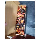 4 Pcs Fall Stems Artificial Ficus Branches, 47.2 Inch Faux Eucalyptus Stems Fall Decor, Fake Leaves Fall Decorations for Home, Autumn Table Decor Fall Branches for Vase Filler Centerpieces