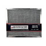 Air Filter Factory Replacement For 41F, 97007696, 97005687 Broan Nutone Range Hood Grease Mesh Charcoal Carbon Combo - Filter Size 8.75 x 10.5 x .44 Inches