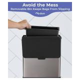 Sanitary Napkin Disposal Receptacle, Tampon Disposal Bin -Wall Mounted Trash Can for Bathroom with Removable Container for Improved Hygiene. Easy Mount to Any Wall/Partition. Includes No-Drill Option