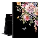 Vimorco iPad Air 11 Inch Case, Pink Flower iPad Air Case 11 Inch M3/M2 2025/2024, for iPad Air 5th/4th Generation Cases 10.9-inch, Slim Soft Back Cover PU Leather Multi-Angle Viewing, Floral Butterfly