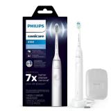 Philips Sonicare 4100 Rechargeable Electric Toothbrush, Advanced Plaque Removal, Pressure Sensor, Includes Brush Head Case, White BD5002AZ