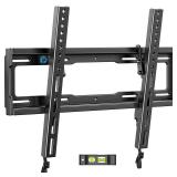 Pipishell Tilt TV Wall Mount Bracket Low Profile for Most 23-55 Inch LED LCD OLED 4K Flat Curved TVs up to 99lbs Max VESA 400x400mm, 8° Tilting for Anti-Glaring, Fits 8-16 inch Wood Stud