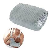 MABOZOO Arm Pillow for Feeding Baby,Flower Print Cozy Cradle Arm Pillow Soft Cotton Bottle Feeding Pillows for Newborn