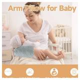 MABOZOO Arm Pillow for Feeding Baby,Flower Print Cozy Cradle Arm Pillow Soft Cotton Bottle Feeding Pillows for Newborn