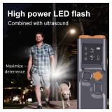 Bark Guard Pro 2025 - Ultrasonic Dog Bark Deterrent Device with LED Flashlight & Rechargeable Battery, 20ft Range Anti Barking Control for Indoor/Outdoor Use, Safe Alternative to Shock Collars