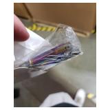 2 Pieces 4.7 Inch Stainless Steel Spring Scissors Embroidery Sewing Snips Scissors Eyebrow Trimming Scissor Curved Tip Thread Scissor for Ear Nose Mustache, 2 Styles (Dazzling Color)
