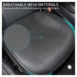Uxcer 2025 Font Bottom Seat Covers for Tesla Model 3/Y Juniper/Highland [Breathable Mesh & Anti-Slip & Washable] 2PCS Seat Protectors for Tesla Model Y Model 3 Accessories 2026 2025-2017 Black